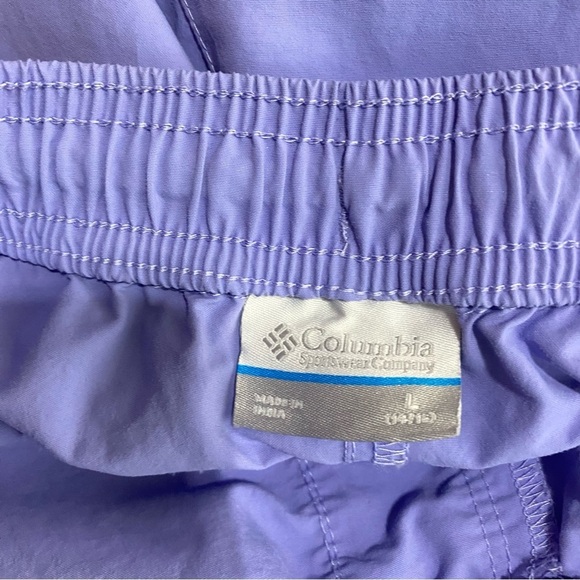 Columbia Girl’s Omni-Shade Lavender Sporty Performance Shorts - Picture 4 of 6